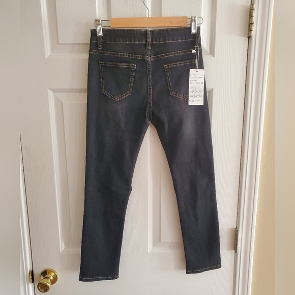 NWT Girls FREDD MARSHALL Size 10 Black Washed Distressed Jeans - Picture 2 of 8